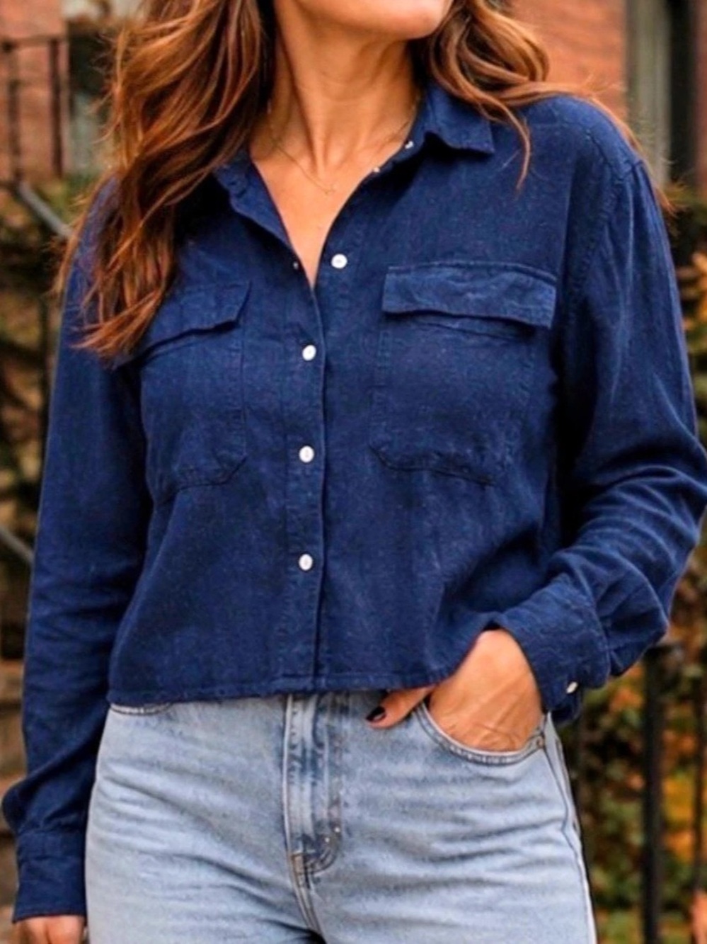 💕Silent Show Pick 💕 Cropped Shirt Button Down